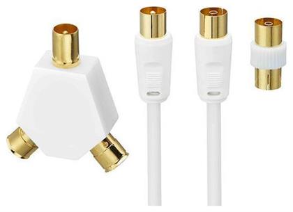 Antenna Cable Coax male - Coax female 10m (L10AERK15) LOGIK