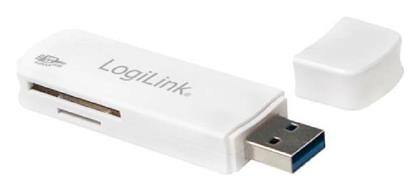 Card Reader USB 3.0 για SD/microSD Λευκό LogiLink