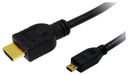 HDMI 1.4 Cable HDMI male - micro HDMI male 1.5m Μαύρο LogiLink