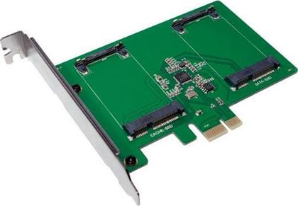 LogiLink Κάρτα PCIe σε 2 θύρες mSATA SSD από το e-shop