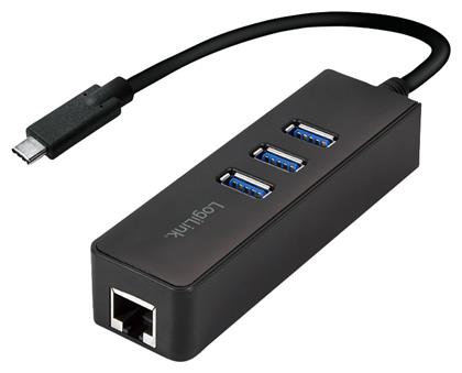 UA0283 USB-C Αντάπτορας Δικτύου για Ενσύρματη σύνδεση Gigabit Ethernet LogiLink