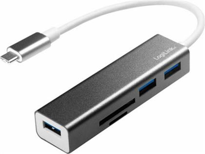 LogiLink USB 3.0 Hub 3 Θυρών με σύνδεση USB-C από το e-shop