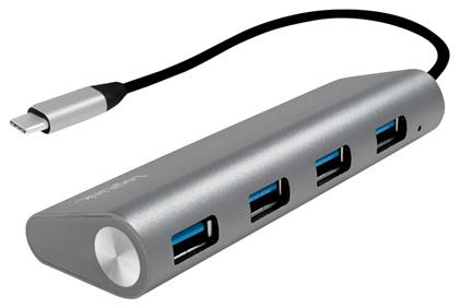 USB 3.1 Hub 4 Θυρών με σύνδεση USB-C Γκρι LogiLink
