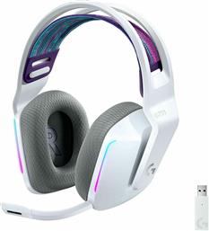 Logitech G733 Ασύρματο Over Ear Gaming Headset με σύνδεση USB Λευκό από το e-shop