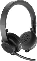 Logitech MSFT Zone Ασύρματα On Ear Multimedia Ακουστικά με μικροφωνο και σύνδεση Bluetooth / USB