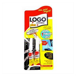 Κόλλα Gel Στιγμής Plus 2τμχ 2gr Logo