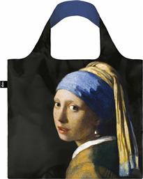 Loqi Vermeer Υφασμάτινη Τσάντα για Ψώνια σε Μαύρο χρώμα από το Koolfly