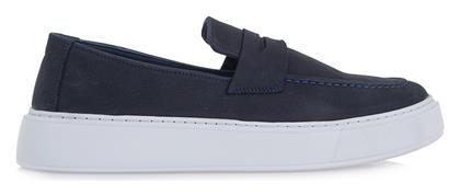 Δερμάτινα Ανδρικά Loafers σε Μπλε Χρώμα Lorenzo Russo