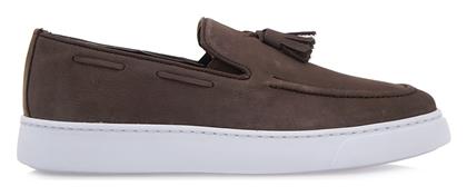 Δερμάτινα Ανδρικά Loafers σε Καφέ Χρώμα Lorenzo Russo