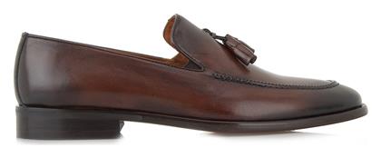 Δερμάτινα Ανδρικά Loafers σε Καφέ Χρώμα Lorenzo Russo