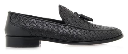 Δερμάτινα Ανδρικά Loafers σε Μαύρο Χρώμα Lorenzo Russo