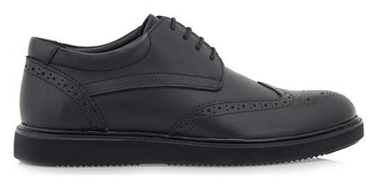 Δερμάτινα Ανδρικά Oxfords Μαύρα Lorenzo Russo