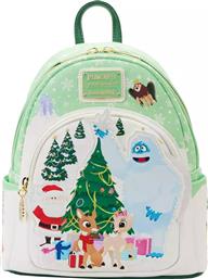 Loungefly Rudolph the Red Nosed Reindeer Παιδική Τσάντα Πλάτης Πράσινη 24.1x11.4x26.7εκ.