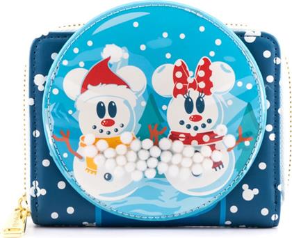 Loungefly Snowman Mickey Minnie Snow Παιδικό Πορτοφόλι με Φερμουάρ για Αγόρι Μπλε