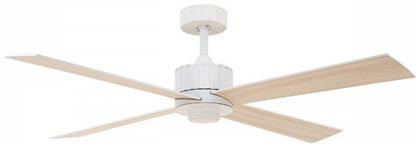 Newport WL DC Ανεμιστήρας Οροφής 137cm με Φως και Τηλεχειριστήριο Λευκός Lucci Air
