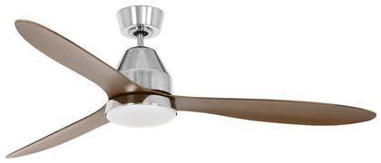 Whitehaven DC Ανεμιστήρας Οροφής 143cm με Φως και Τηλεχειριστήριο Brushed Chrome Lucci Air