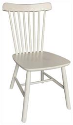 Lucien Καρέκλα Κουζίνας Ξύλινη Λευκή 48x54x86εκ. HomeMarkt