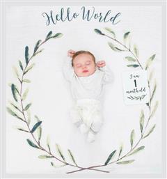 Σεντόνι Φωτογράφισης Μωρού Hello World Lulujo
