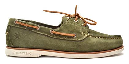 Navigator Suede Ανδρικά Boat Shoes σε Πράσινο Χρώμα Lumberjack