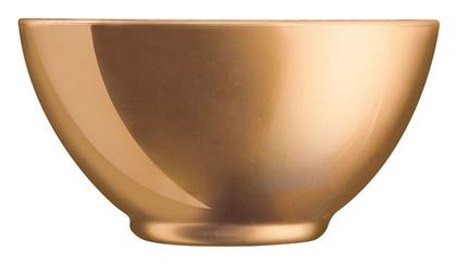 Μπωλ Σερβιρίσματος Δημητριακών Στρογγυλό Γυάλινο Χρυσό με Διάμετρο 13εκ. Luminarc
