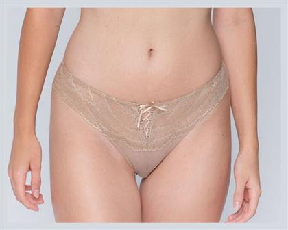 Flirt Γυναικείο Brazil με Δαντέλα Μπεζ Luna