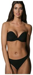 Secret Sense Μαύρο Strapless Σουτιέν με Ελαφριά Ενίσχυση & Μπανέλες Luna