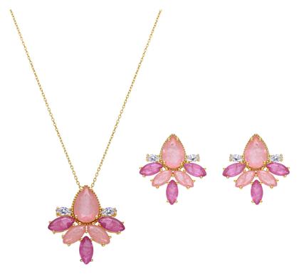 Σετ Κοσμημάτων από Ασήμι Επιχρυσωμένο Luxenter