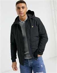 Lyle & Scott hooded pocket jacket in black από το Asos