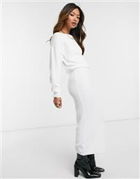 M Lounge knitted midaxi overlay dress-White από το Asos