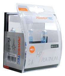 M-Tech Powertec Platinum +130% Λάμπες H7 Αλογόνου Φυσικό Λευκό 2τμχ - M Tech