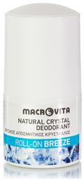 Breeze Αποσμητικός Κρύσταλλος σε Roll-On 50ml Macrovita