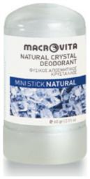 Natural Mini Αποσμητικός Κρύσταλλος σε Stick Macrovita