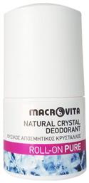 Pure Αποσμητικός Κρύσταλλος σε Roll-On 50ml Macrovita