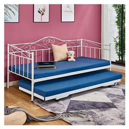 Maeko Καναπές Κρεβάτι Μονό για Στρώμα 90x190cm Λευκό - HomeMarkt
