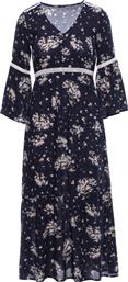 ΜΑΥΡΟ ΦΛΟΡΑΛ ΜΑΞΙ ΦΟΡΕΜΑ - 488920 από το Style Icon Boutique