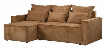 Maison Γωνιακός Καναπές Κρεβάτι Υφασμάτινος 238x148x92εκ. Camel - Liberta