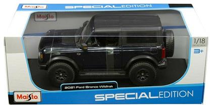 Ford Ford Bronco Wildtrack 2021 Μεταλλική Φιγούρα Μοντελισμού Αυτοκίνητο Μπλε σε Κλίμακα 1:18 Maisto