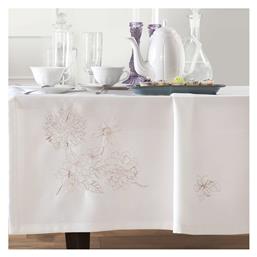 Τραπεζομάντηλο με Κέντημα Lili Ροζ 140x180εκ. Makis Tselios Home