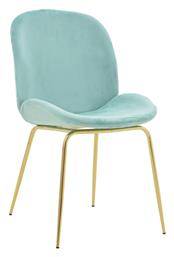 Maley Καρέκλα Τραπεζαρίας Βελούδινη Πράσινο 47x60x90εκ. Pakketo