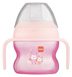 Starter Cup 462 Εκπαιδευτικό Μπιμπερό Πλαστικό με Λαβές Ροζ 4m+ 150ml Mam