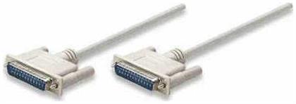 Καλώδιο RS232 25-pin male σε RS232 25-pin male 0.9m Manhattan