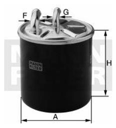 Φίλτρο Πετρελαίου Αυτοκινήτου Skoda Fabia WK8029/1 Mann Filter