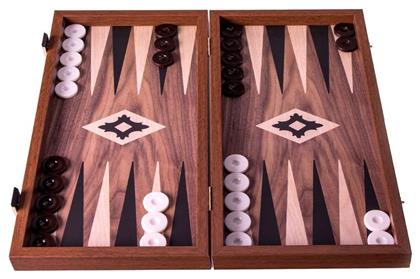 Walnut Replica Χειροποίητο Τάβλι Ξύλινο με Πούλια 48x52cm Manopoulos