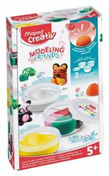 Πλαστελίνη - Παιχνίδι Modeling Friends για 5+ Ετών, 3τμχ Maped