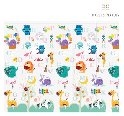 Χαλάκι Δραστηριοτήτων ABC Playmat Λευκό για Νεογέννητα (MxΠ) 200x150cm Marcus & Marcus