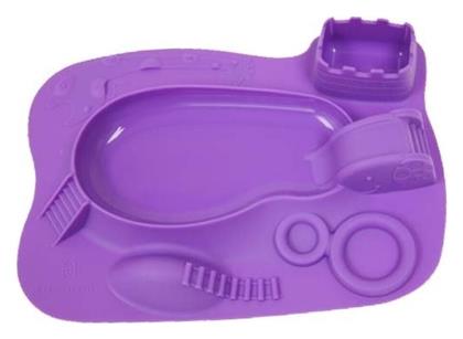 Δίσκος Δίσκος Φαγητού Λιονταράκι Κόκκινο από Σιλικόνη για 6+ μηνών Marcus & Marcus