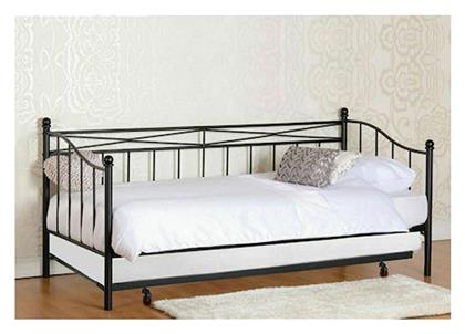 Marin Daybed Καναπές Κρεβάτι Μονό για Στρώμα 90x190cm Μαύρο - Woodwell
