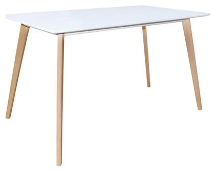 Martin Τραπεζαρίας Φυσικό, Άσπρο 120x70x75εκ. Ε7101,1 - Woodwell