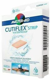 Αδιάβροχα Αυτοκόλλητα Επιθέματα Cutiflex Strip 8.6x3.9cm 10τμχ Master Aid