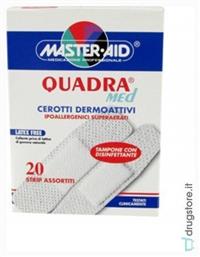 Αυτοκόλλητα Επιθέματα Quadra Med 2 Μεγέθη 20τμχ Master Aid